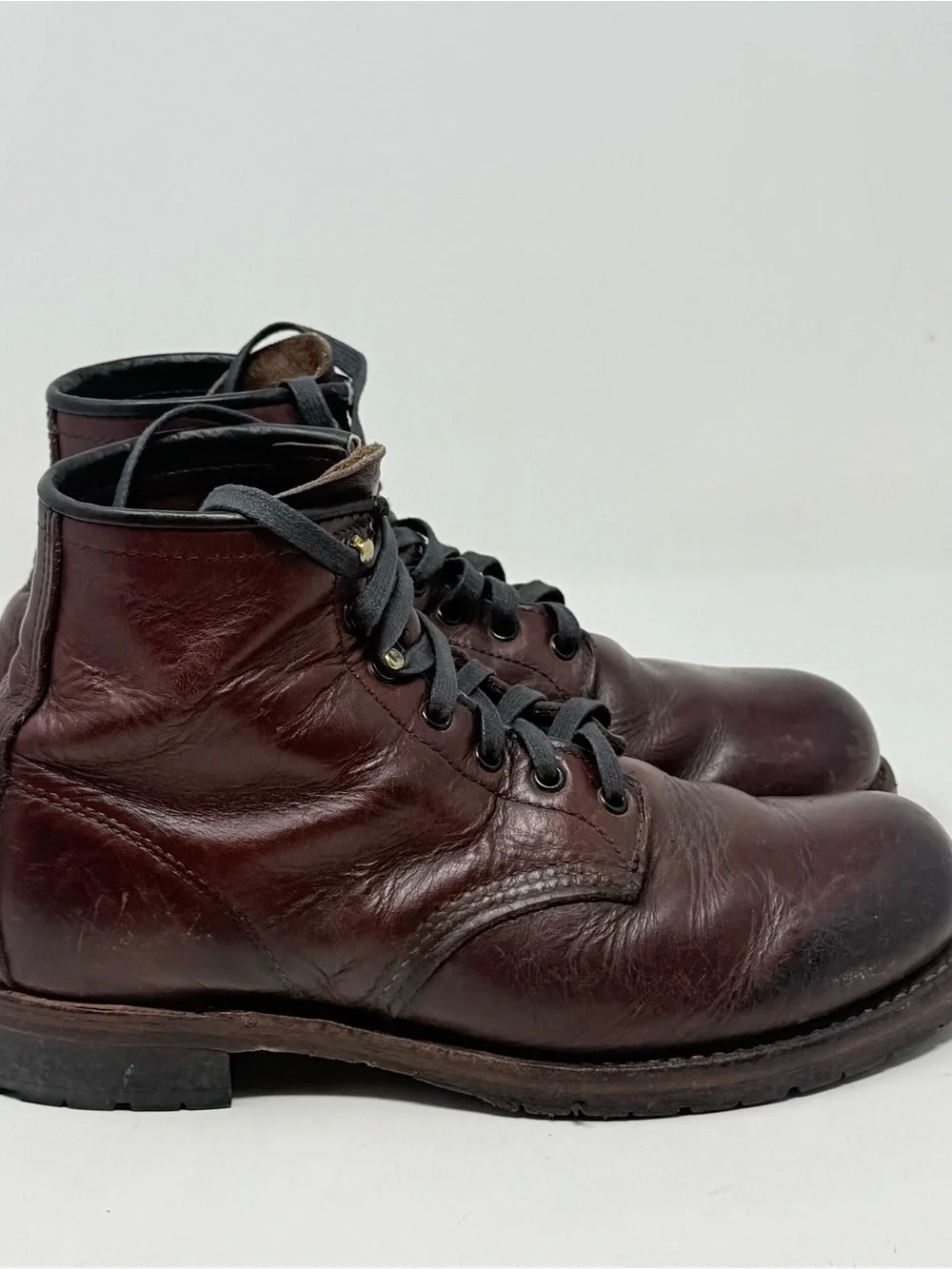 Red Wing Beckman Heritage 9011 Boots Mens 7 D Red Oxblood Leather USA Made